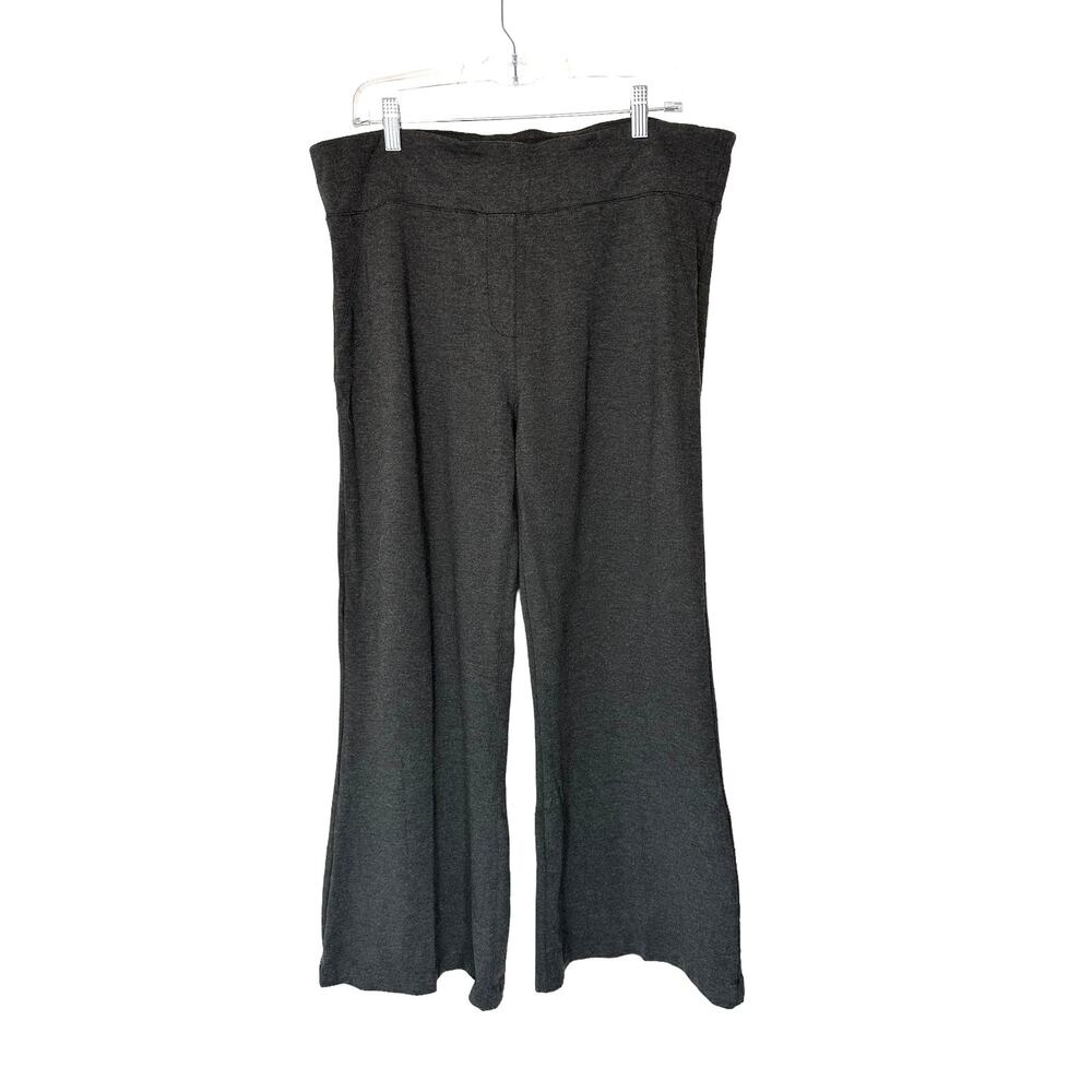 Betabrand‎ Pants Plus Charcoal Gray Classic Dress Pant Yoga Wide Leg Work XXL